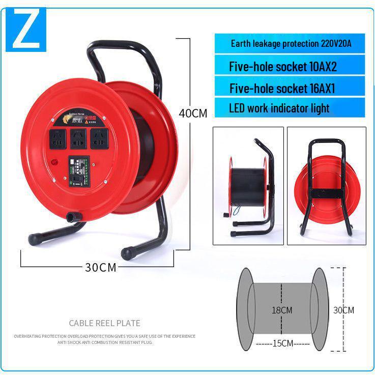Portable Movable Cable Reel Winder and Roller Spool