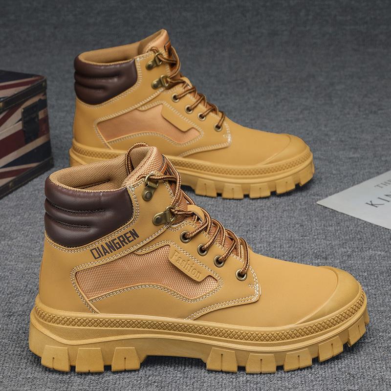 

Мужские новые ботинки Мартин холодостойкие и теплые, с набивкой и утолщенной подошвой, уличные ботинки в британском стиле. 44