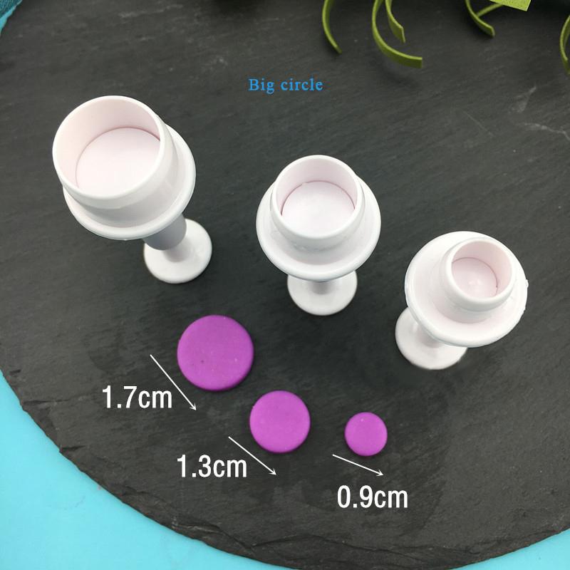 3/4pcs Heart Star Round Square Flower Shape Fondant Cake Decorating Gum Paste Pastry Sugar Craft Cutter Mold Tools Cookie Mold
