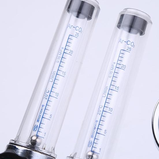 Argon Arc Schweißen Doppel-rohr Durchflussmesser Gas Regler Manometer Druck Minderer