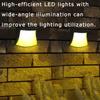 Solar Led Wall Light Dusk To Dawn Security Lights Wall Mounted Outdoor Waterproof Lamp Cool White Fence Warm White Square Garden