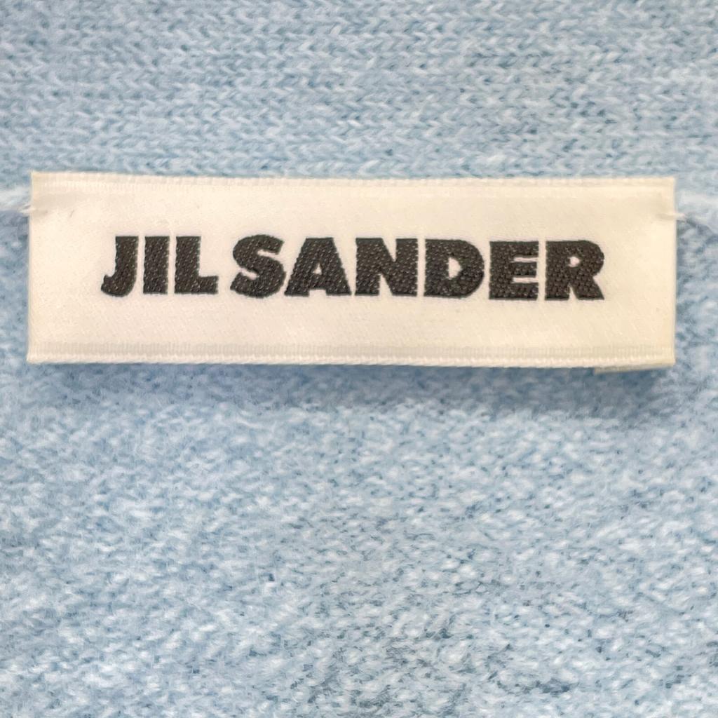 JIL SANDER 24AW J01HP0002 Light Blue Wool Button Knit Cardigan tops 44 Light blueUsed