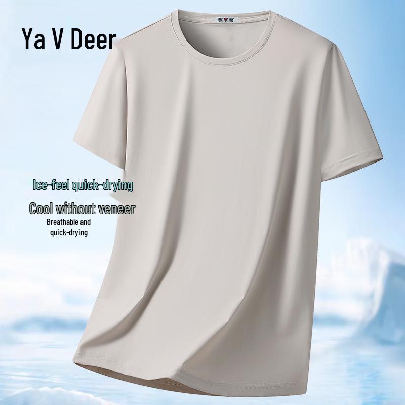 Yalu Men s Quick-Dry Round Neck T-Shirt 3XL