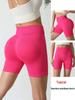 Seamless High-Waisted Yoga Shorts - Breathable, Hip-Lifting, Tummy Control Fitness Pants