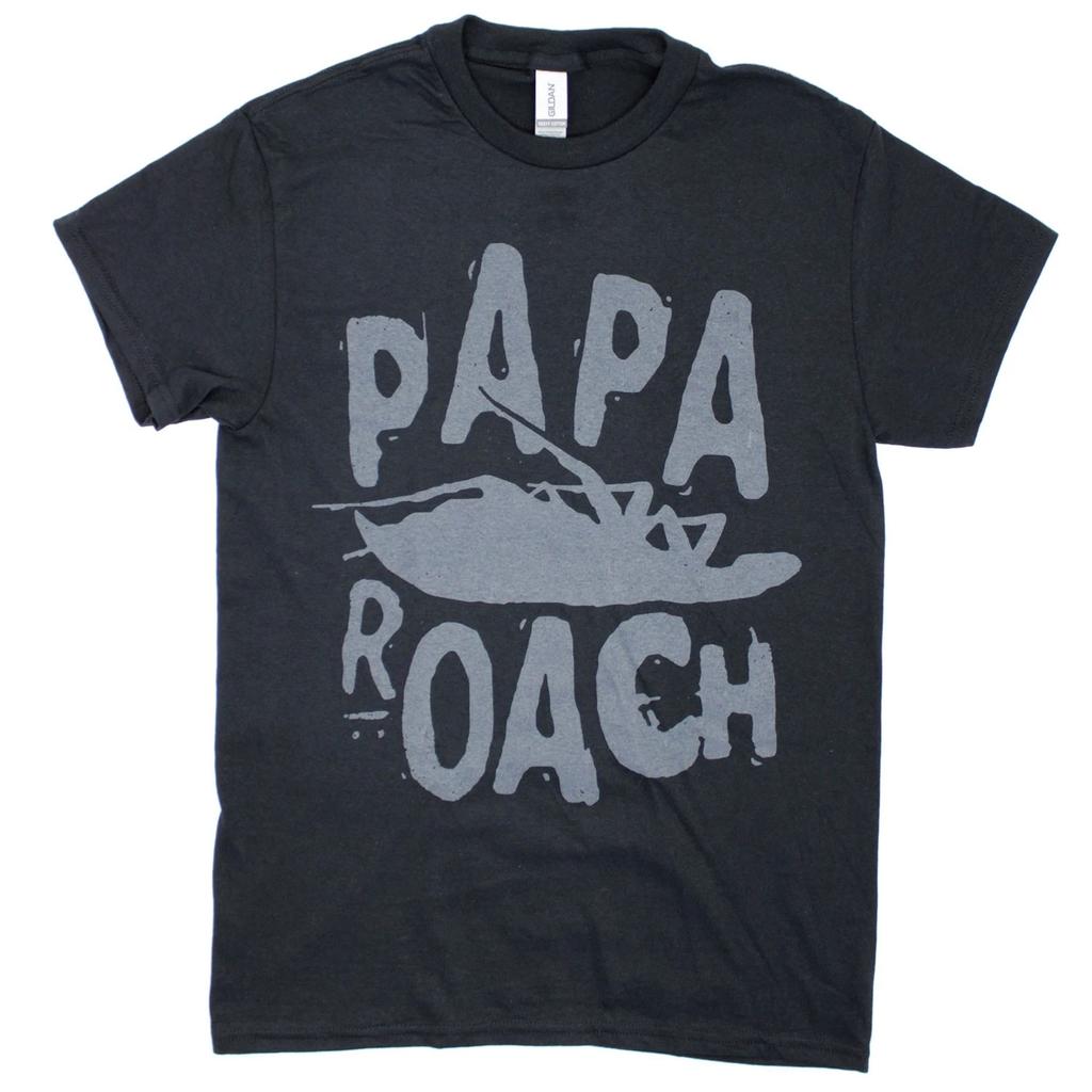 Men's Papa Roach Black T-shirt X-Large Black