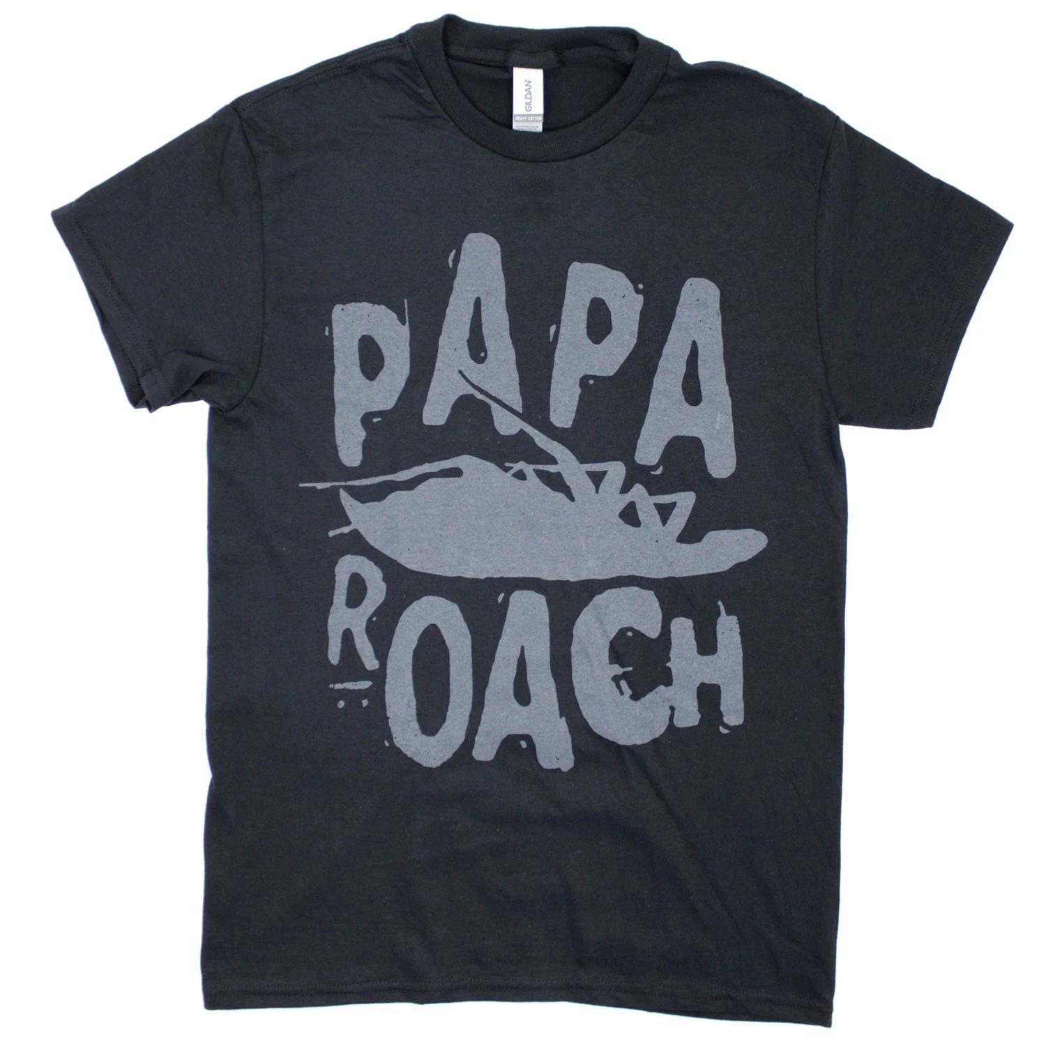 Men s Papa Roach Black T-shirt Small Black XXXL