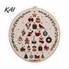 DIY Decorative Hanging Ornaments 24 Days Christmas Tree Embroidery Kit, Sewing Kit for Beginners, Holiday Handmade Countdown Gift Idea Material