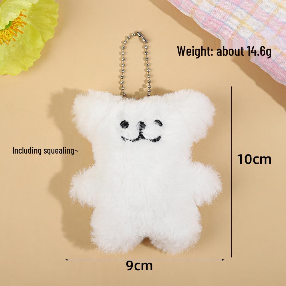 Adorable Cartoon Cat Plush Keychain - DIY Schoolbag Pendant