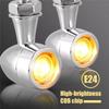 Motorcycle LED Turn Signal Light Chrome Bullet Moto Led Brake Stop Lights 8mm 12V Mini Signal Lamp For Honda Yamaha Cafe Racer