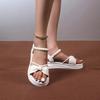 Trendy and Minimalist Sandals 2024 Summer New Butterfly Bow Pearl Decoration Comfortable Sports Women's Sandals Zapatos Mujer