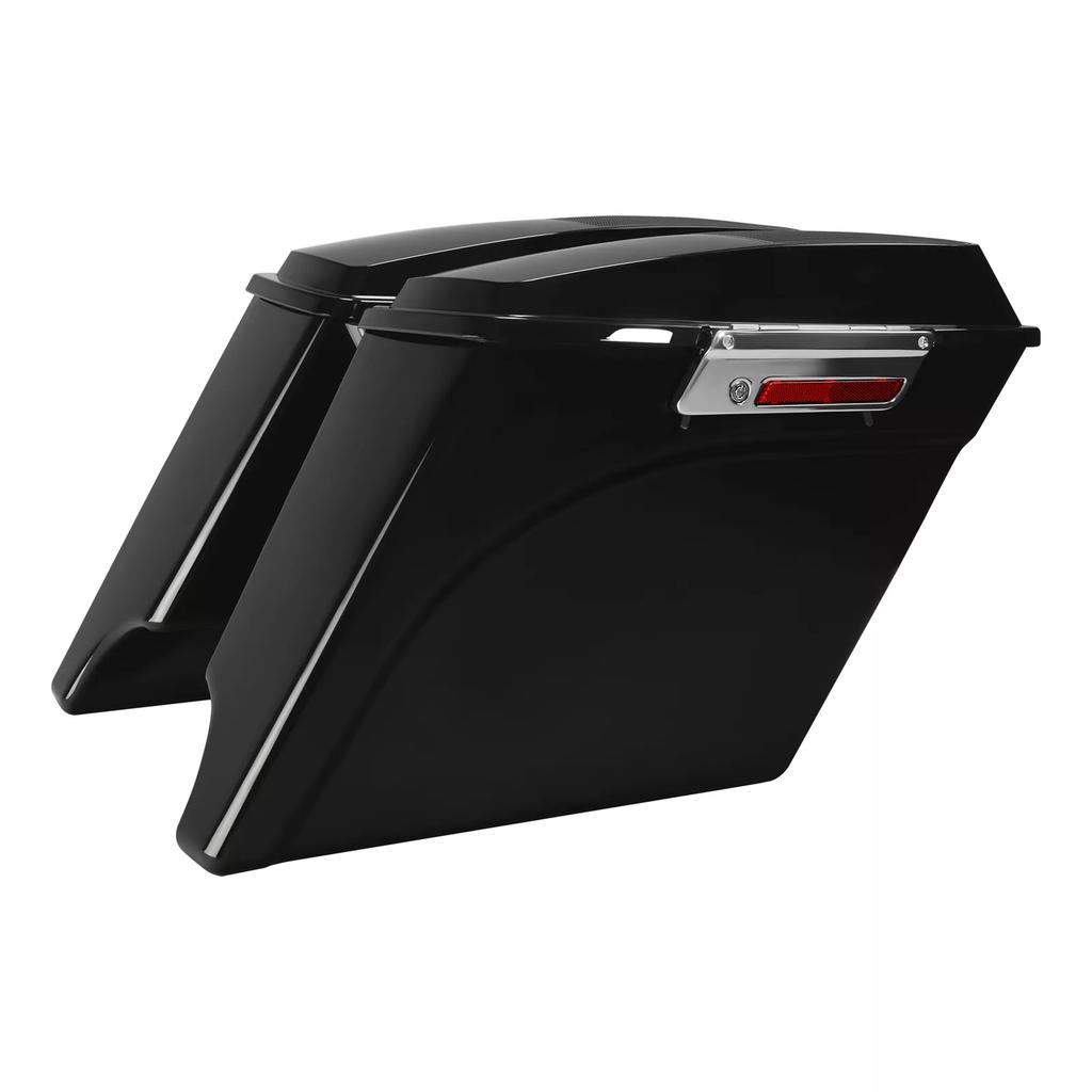 Motorcycle 5" Stretched Saddlebags 6X9" Speaker Lid For Harley Touring Road King Electra Glide 1993-2013 Trunk Luggage Side Bags