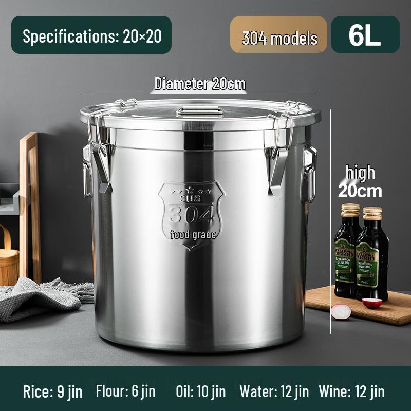 Deer Design 304 Stainless Steel Sealed Rice Container