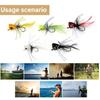 Fly Fishing Popper with Hook Fly Popper Lures for Trout Salmon Artificial Baits Popping Lure Topwater Fishing Lure