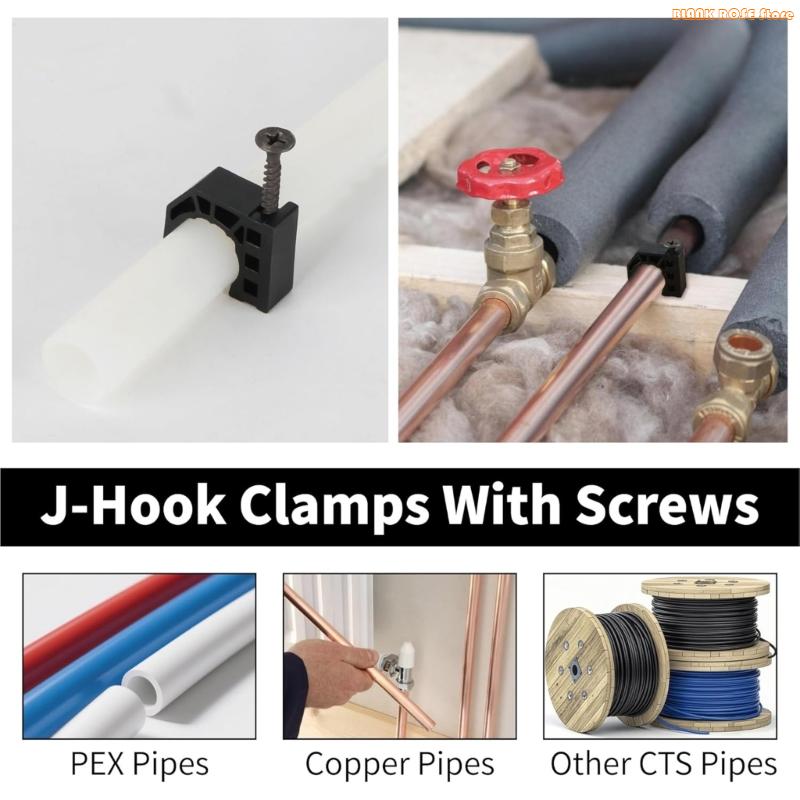 

K1AE 50 шт. 1/2 дюйма Полухомуты-фиксаторы для шлангов, трубок, трубок, крепеж China Mainland