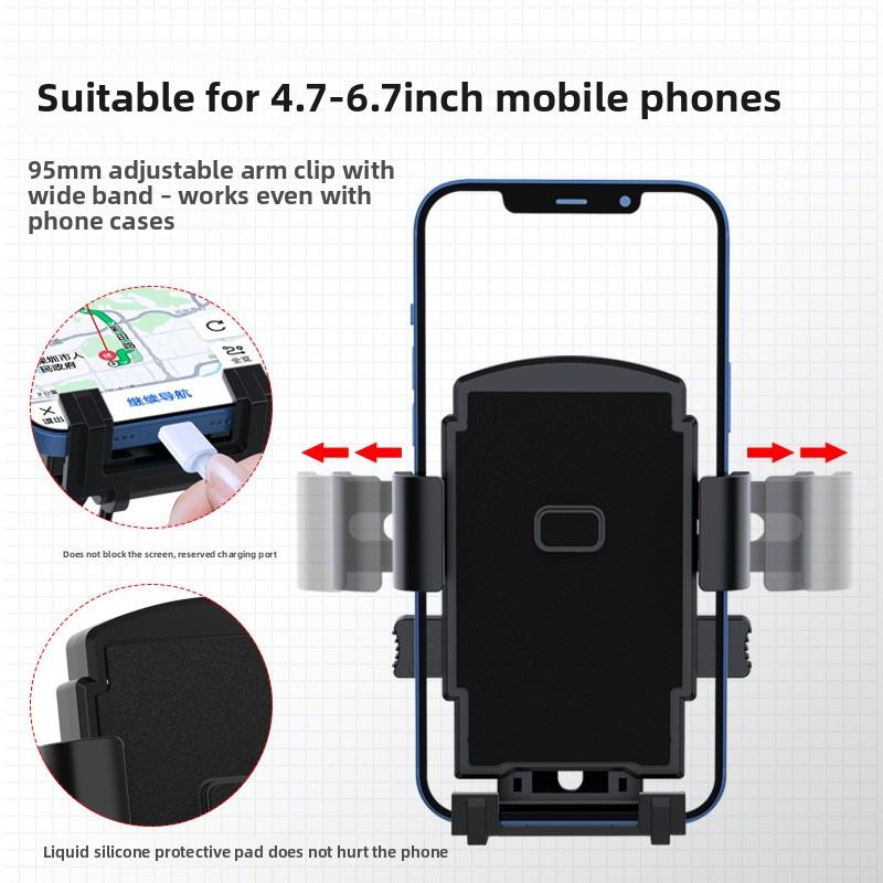 Newly upgraded bicycle mount, motorcycle and electric vehicle navigation mount, anti-drop mobile phone holder for delivery bikes