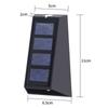 Up and Down Lighting Solar Wall Light, Outdoor Waterproof Wall Washing Sconce, Wireless Solar Powered Lamp for Garden Patio Yard Home Decoration