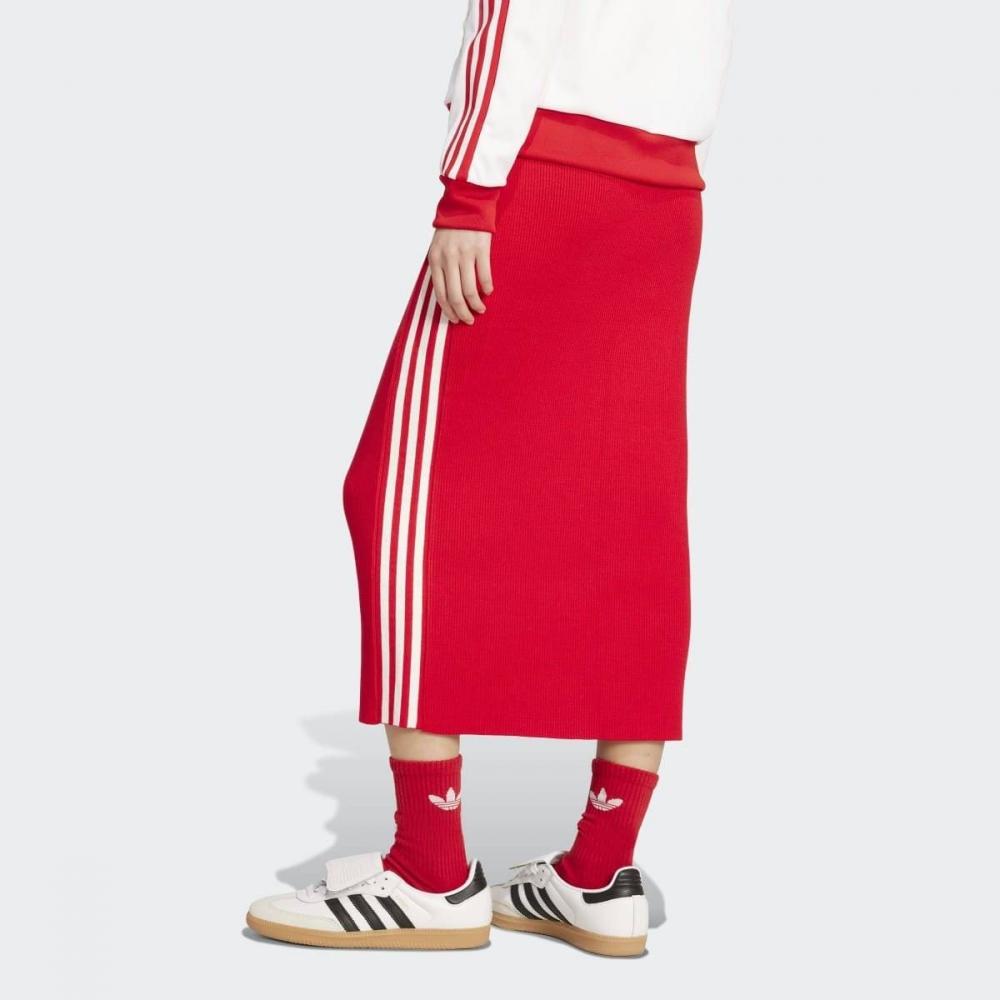 Adidas Classic Adicolor Knit 3 Stripe Skirt Jw2660