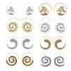 Runde Spiral-Ohrringe Vintage Damen Dekorationen Alltagskleidung Ohrhänger Anhänger Persönlichkeit Beliebte Accessoires Hängeohrring