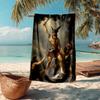 Ultra-Soft Beach Towel with Heroes of Gaul Theme,Ideal for Pool - Camping, Diving - Perfect Travel Essential, Vibrant Beach Towel.