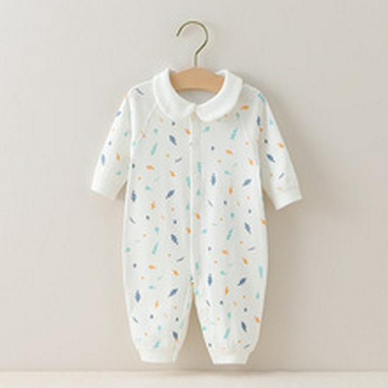 Children's Spring/Summer Cotton Pajamas: Tagless Long Sleeve Set for Boys and Girls