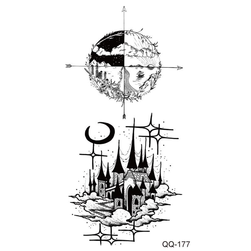 New Style Waterproof Temporary Tattoos: Floral, Butterflies & Lion Designs - Mix & Match Set