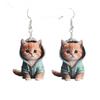 Popular Style Earrings Fashion Kitten High-end Design Acrylic Stud Earrings Versatile Earrings Women