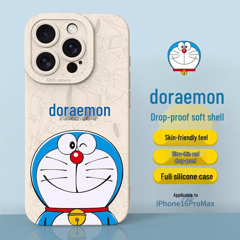 

Purecolor Doraemon Smiling Dora Cartoon iPhone Case