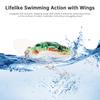5 Pièces Leurres Bioniques Flottants Cigale, Ailes Mouvantes Dynamiques & Hameçons Triples Forts 3X, 50mm 6g Appât Insecte Ultra-Réaliste