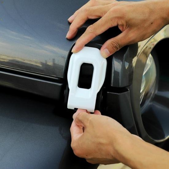 Motorhauben-Schlossfanghaken-Schnallenabdeckung Zierleiste Für Jeep Wrangler JL 2018+ Weiß