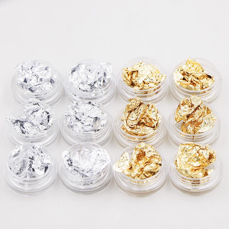 Japanese Nail Art Gold & Silver Ultra-Thin Foil Stickers