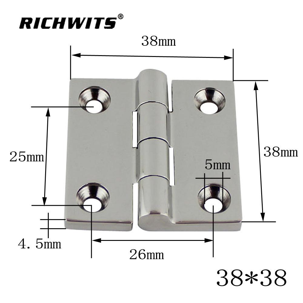 Stainless Steel 316 Marine, Cabinet, Deck, RV Folding Hinge