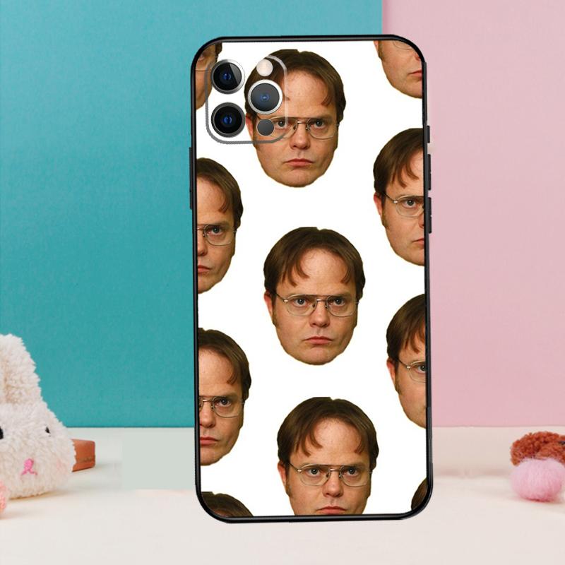 

Dwight the office Jim Makes Phone Case For iPhone 16 15 13 12 11 14 Pro Max 12 13 mini XR 15 16 Plus 16e Cover Coque iPhone 12 mini