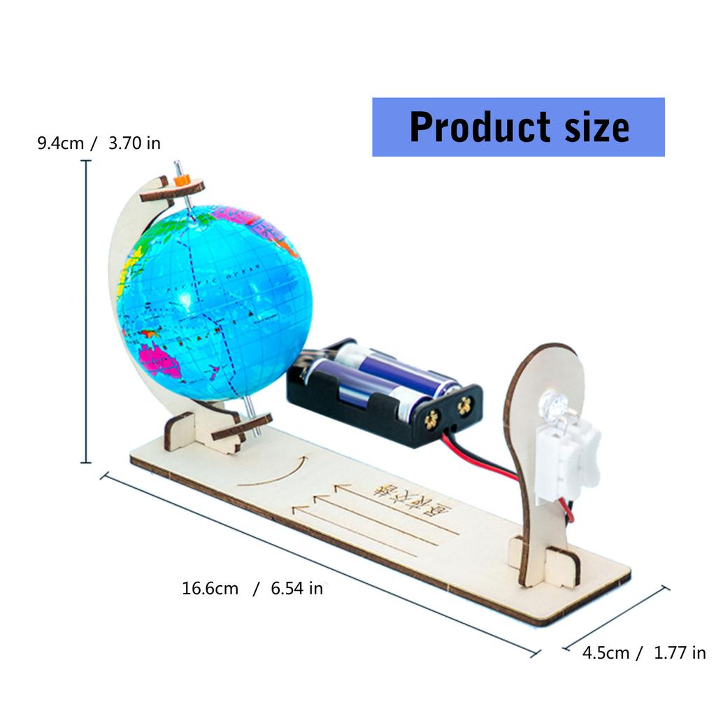Model Demonstracyjny Zmiany Dnia i Nocy Zestawy do Eksperymentów Naukowych Pomoce Dydaktyczne do Fizyki Zabawka STEM Zestawy do Eksperymentów