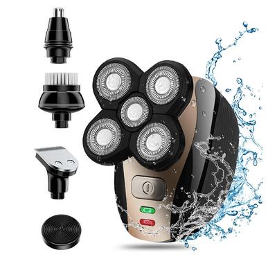 Men's Razor 5 In 1 Multifunctional Electric Shaver Portable Waterproof Rechargeable Razor Trimmer