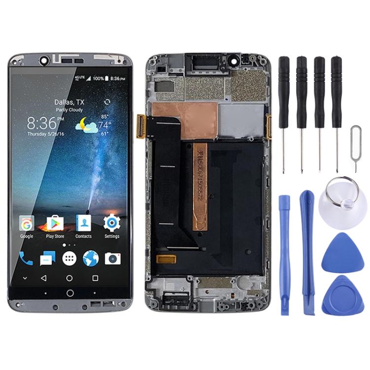 

Original AMOLED LCD Screen for ZTE Axon 7 A2017 A2017U A2017G Digitizer Full Assembly With Frame темно серый