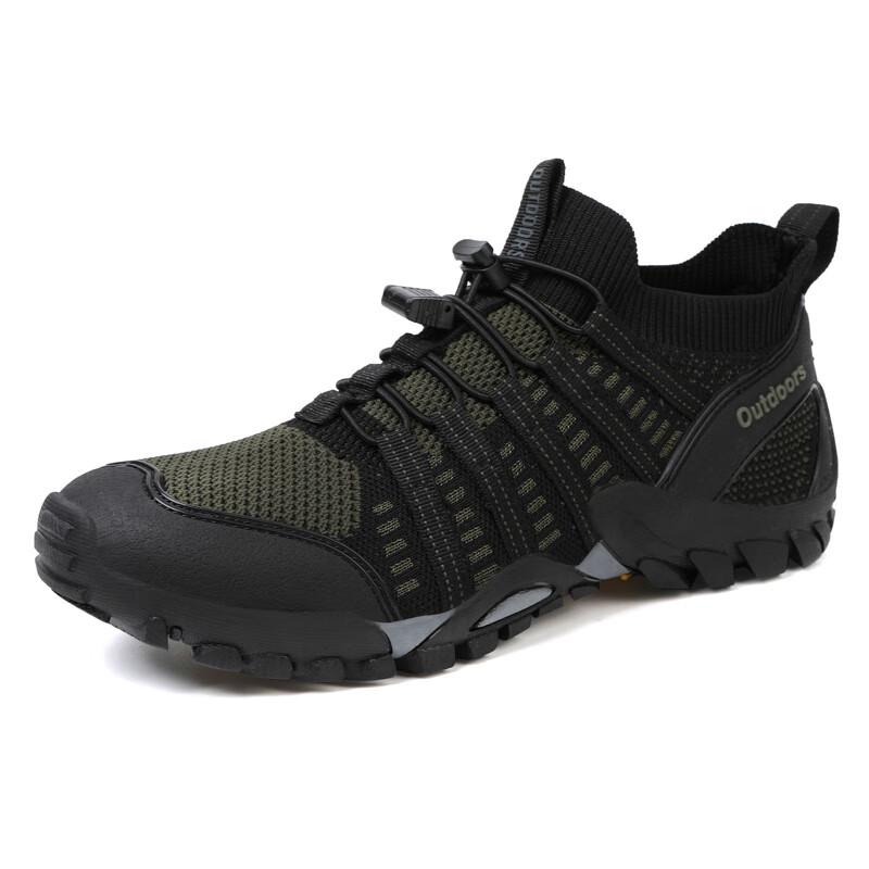 Bo Zong Men's Breathable Flyknit Outdoor Hiking & Wading Shoes