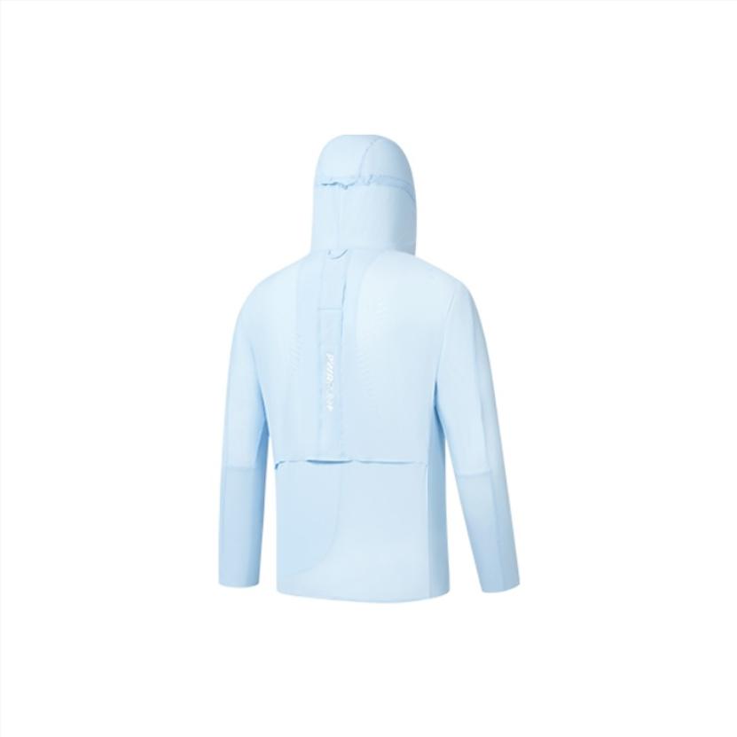 SAUCONY Solid Color Zip-Up Hooded Jacket Men Jackets Light-Blue SC2239022-2