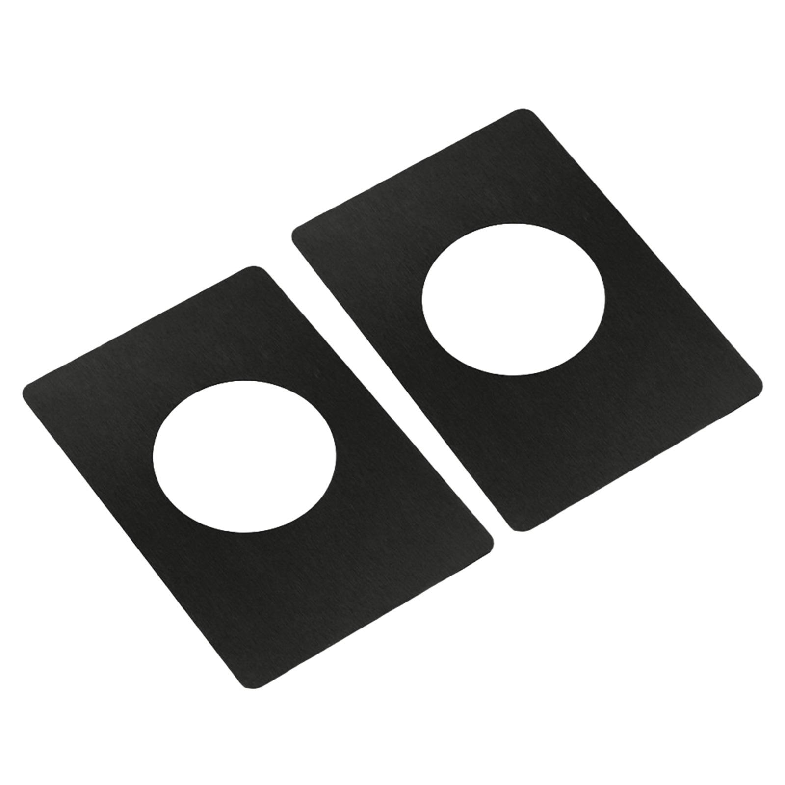 

2 шт. Ремонтна пластина дверного замка з нержавіючої сталі Підсилювальна пластина дверної ручки Кріплення кришки наповнювача Ремонтна пластина чорний