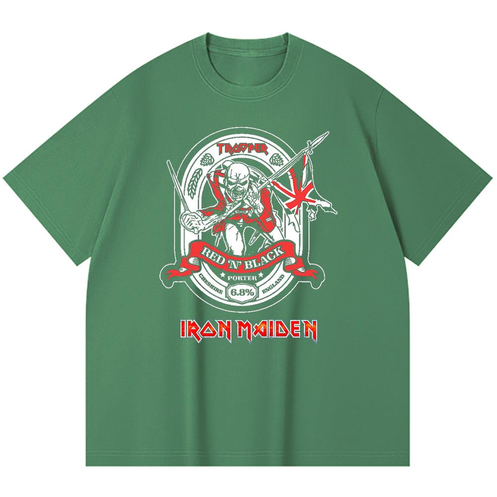 230 g/m² 100% Bavlna T-shirt Heavy Metal Rocková Kapela Tisk Populární Hudby Unisex Těžký Bavlněný T-shirt