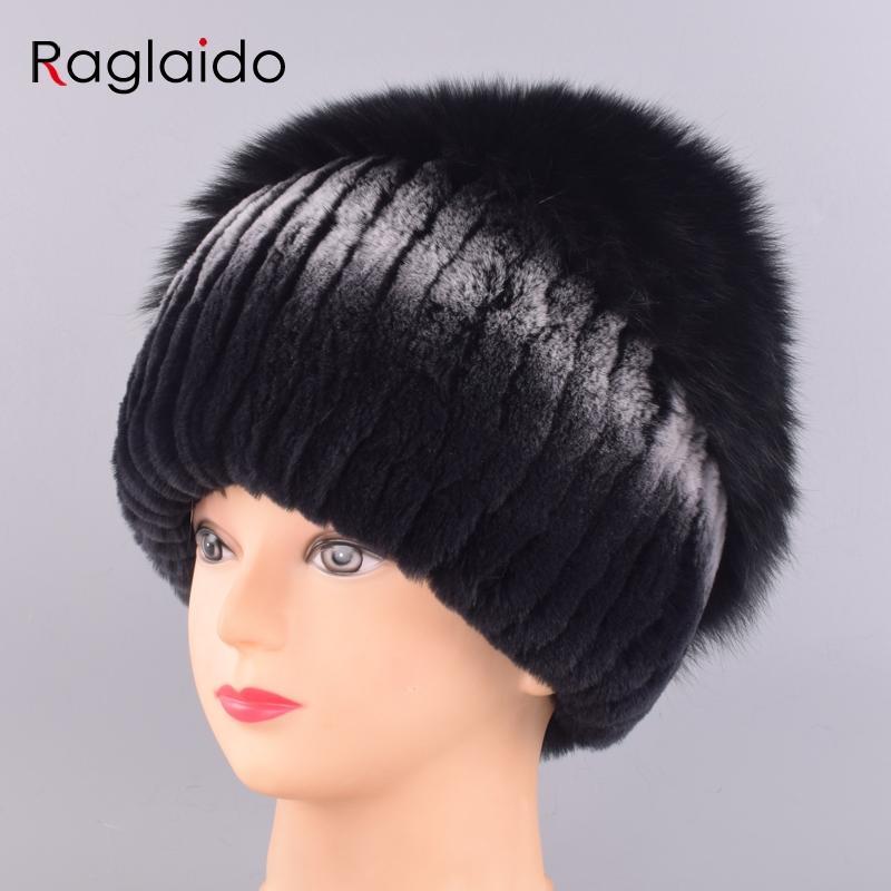 Natural Rabbit Fur Hat Winter Warm Hats for Women Thick Diamond Fashionable Stylish Girls Outdoor Hat Accessory White Snow Caps