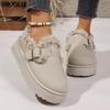New Women's Shoes Snow Boots Thickened and Warm Thick-soled Cotton Shoes