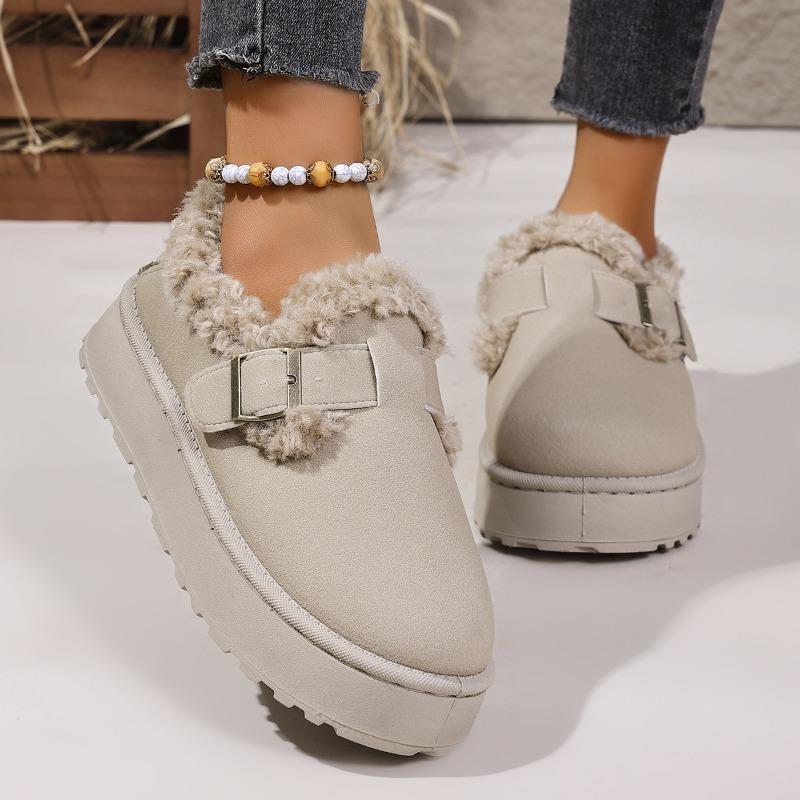 New Women's Shoes Snow Boots Thickened and Warm Thick-soled Cotton Shoes
