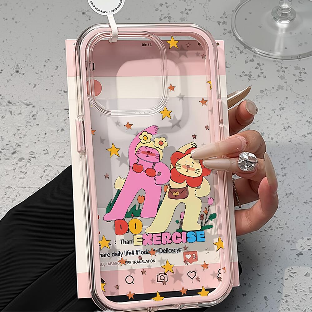 Painted Phone Case for iPhone 17 11 12 13 14 15 16 iPhone 17 12 13 14 15 16 Pro 17 12 13 14 15 16 Pro Max  High Quality Painted Animal Cute Phone Case
