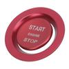 Car Engine Ignition Button Switch Cover Aluminum Alloy with Outer Ring Replacement for Range Rover 2013‑up