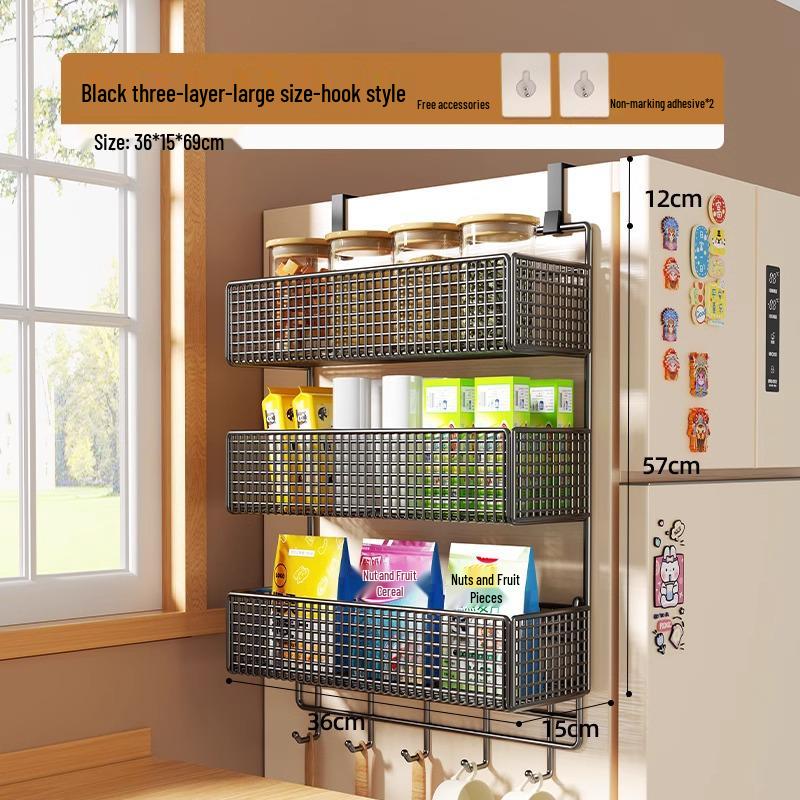 Wall-Mounted Entryway Storage Rack for Bedroom Doors