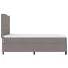 Box Spring Bed with Headboard Taupe 160 X 200 Cm Fabric
