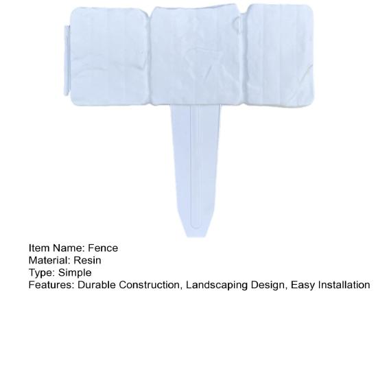 Faux Stone Fence Landscape Edging Easy Installation Flower Bed Lawn Yard Weed Barrier Fence Garden Bed Boundary