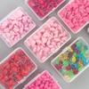 Pink Heart-Shaped Thumbtacks for DIY Projects - Multiple Sizes Available