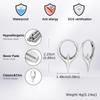 Stainless Steel Huggies Earring for Men Boys,Punk Silver Color Hoop Earring,Perforable Earring