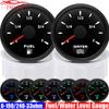 7 Color Backlight 52MM Fuel Level Gauge 0-190 Ohm Water Tank Gauge Meter Indicator 240-33 Ohm Oil Level Meter Auto Car Gauge